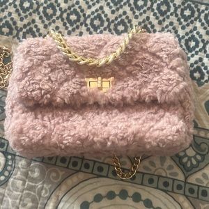 Sherpa Pink Crossbody
